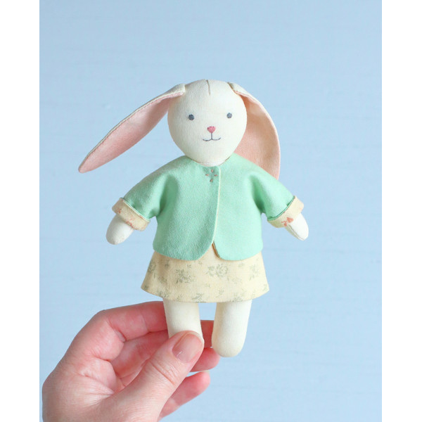 2 PDF Mini Bunny with Set of Clothes and Sleeping Basket wit - Inspire ...