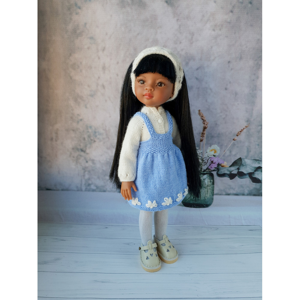 Paola Reina doll clothes, 12 inch doll clothes, Sundress with blouse for Paola Reina, Clothes for doll