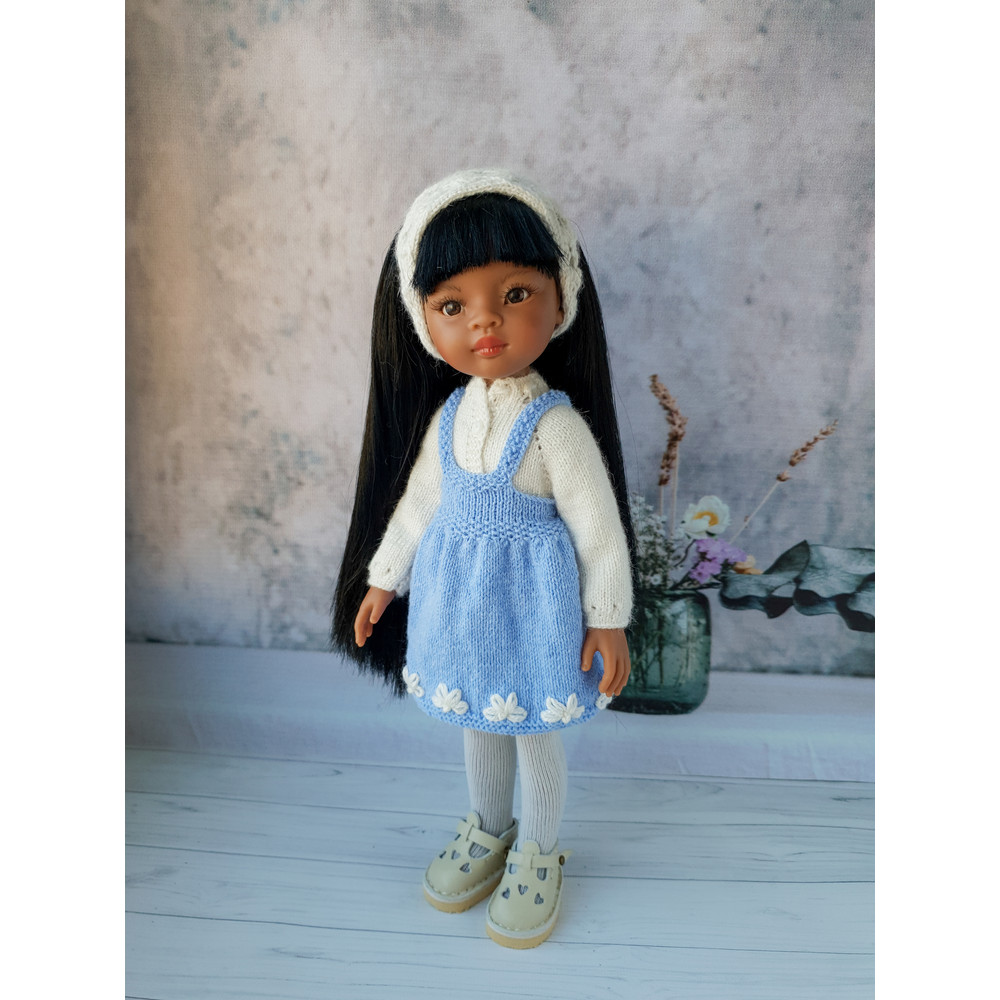 Paola Reina doll clothes, 12 inch doll clothes, Sundress with blouse for Paola Reina, Clothes for doll
