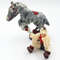 10 Vintage Caustic plastic Toy Figurine HORSE WITH RIDER USSR 1950s.jpg