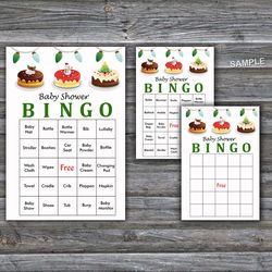 60 Christmas Baby Shower Bingo Cards,Christmas Baby Shower Bingo Games,Printable Baby Shower Bingo Cards--227