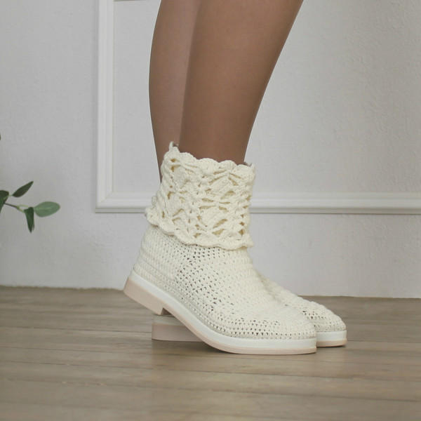 crochet boots summer knit ankle boots 6.jpg