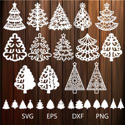 Christmas Tree SVG For Laser Cutting , Christmas Tree Clip Art