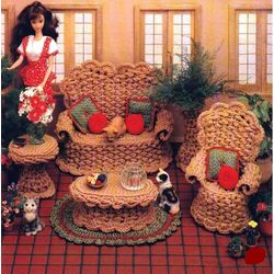 PDF | Veranda crochet for Barbie doll | Vintage | Toy for girls | Crochet patterns | vintage knitting