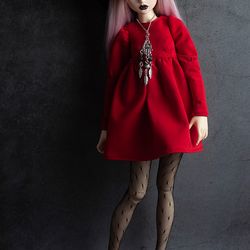 Fairyland Minifee MSD BJD Clothes - Red mini dress