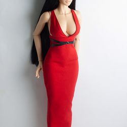 Iplehouse EID SID Sd BJD Clothes - Red maxi dress