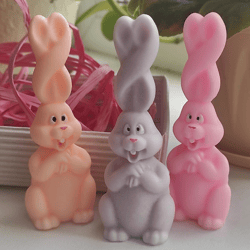 Long-eared bunny - silicone mold