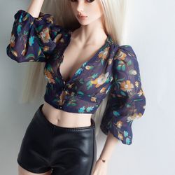 Iplehouse FID MSD BJD Clothes - Floral blouse