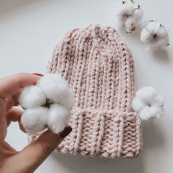 winter knitted hat for women handmade
