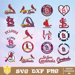 St. Louis Cardinals SVG, MLB Team SVG, MLB SVG, Baseball Team Svg, Clipart, Cricut, Silhouette, Digital Download