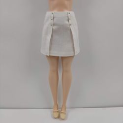 Barbie curvy clothes ivory skirt