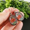 red-rose-flower-floral-clear-vintage-glass-intaglio-cameo-earrings-jewelry