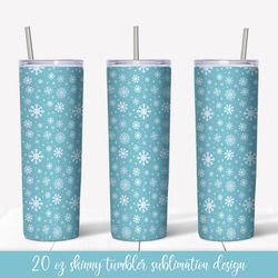 winter tumbler sublimation design. ice blue tumbler  wrap