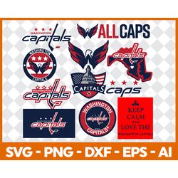 Washington Capitals NHL Bundle Svg, Png, Dxf, Eps, Ai