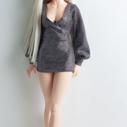 Iplehouse FID MSD BJD Clothes - Shiny mini dress (2 colors)