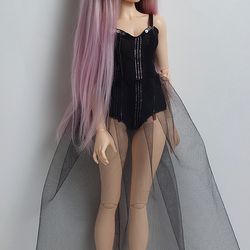 Fairyland Minifee MSD BJD Clothes - Black bodysuit dress