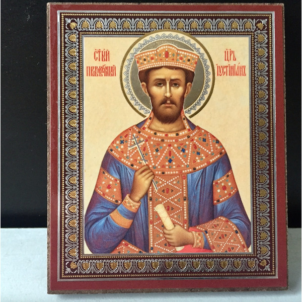 Saint Justinian the Great Byzantine emperor