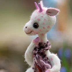 Giraffe Bonnie fantasy creature toy, elf, creation doll, animal doll, fantasy beast, furry art, furry doll, push toy
