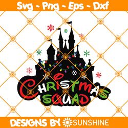 Christmas Squad Svg, Christmas Castle Svg, Mickey Very Merry Christmas Party Svg Disney Christmas, File For Cricut