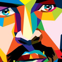 tom hardy geometric portrait