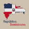 Republica dominicana map cross stitch