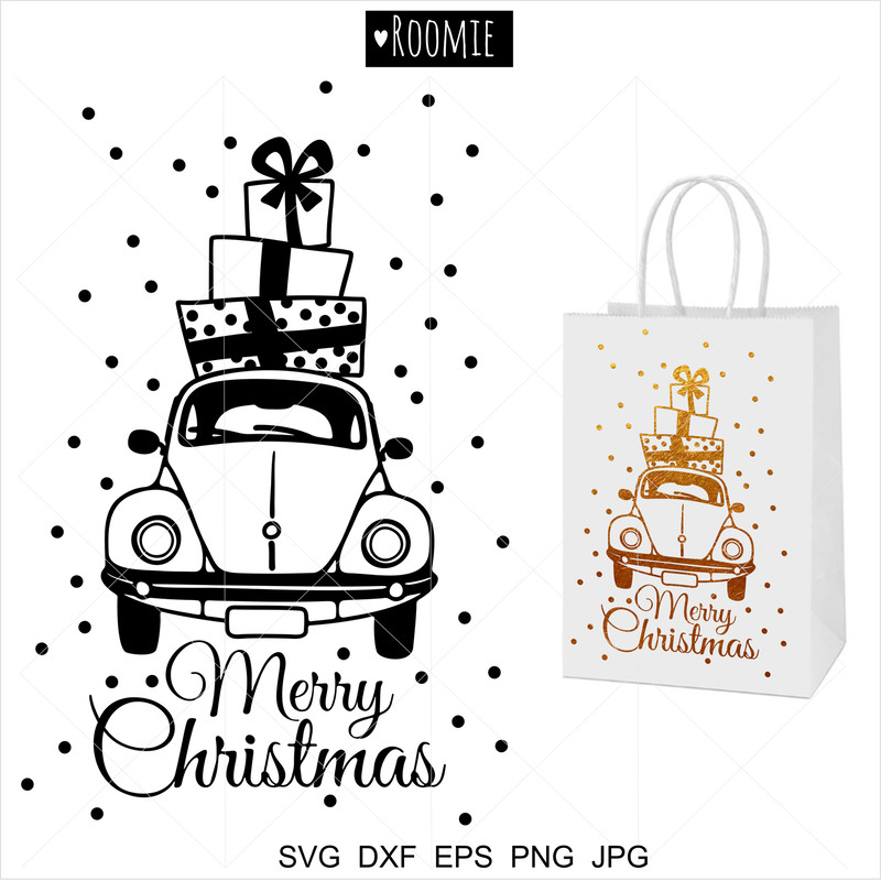 christmas-car-black-and-white-vector-clipart .jpg