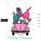 Christmas-gnome-in-pink-retro-car .jpg