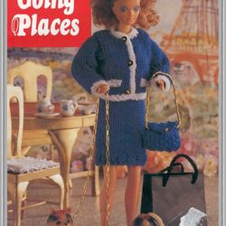 Digital - Vintage Barbie Knitting Pattern -  Knitting Patterns for Dolls 11" - 12" - PDF
