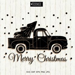 Christmas truck svg, Christmas tree SVG, Farm Fresh svg Vintage truck svg, Retro car svg, Farmhouse Pickup Shirt