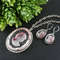 clear-white-pink-fuchsia-vintage-glass-lady-girl-intaglio-cameo-pendant-necklace-and-earrings-jewelry-set