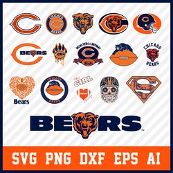 Chicago Bears Logo - Chicago Bears Svg - Chicago Bears Emblem - Chicago Bears Symbol-cool Bears Logo-football Bears Logo