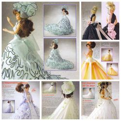 Digital | Vintage Barbie Sewing Pattern | Sewing Patterns for Dolls 11-1/2" | FRENCH PDF TEMPLATE