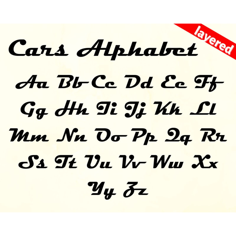 Car Letter Vector Digital Download, Cars svg, Cars clipart, Cars cricut, Cars | Inspire ...