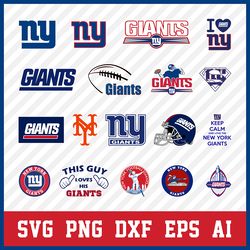 New York Giants Svg Bundle, Giants Svg, New York Giants Logo, Giants Clipart, Football SVG bundle, Svg File for cricut,