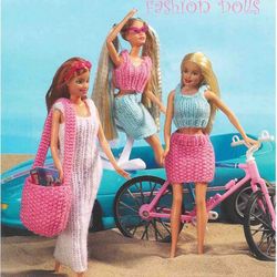 Digital | Vintage Barbie Knitting Pattern | Knitting Patterns for Dolls 11" | ENGLISH PDF TEMPLATE