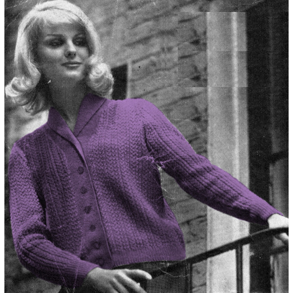 Vintage Knitting Pattern Jacket
