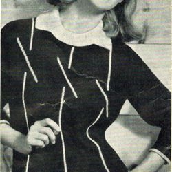 Vintage Knitting Pattern 158 Casual Sweater Women