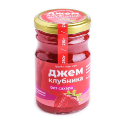 Strawberry Jam (no sugar), 210gr.