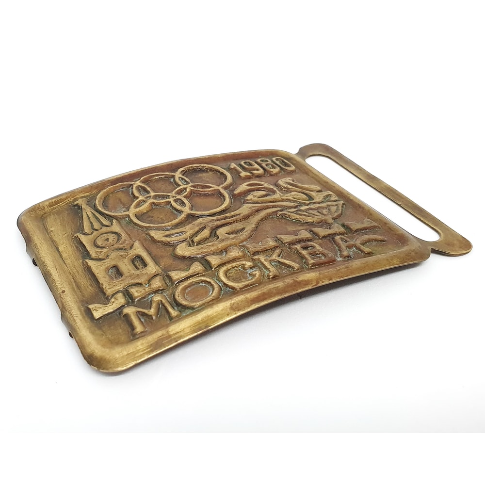 4 Vintage Belt Buckle USSR Olympic Games Moscow 1980.jpg