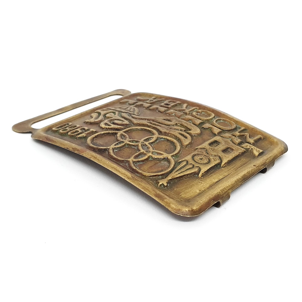 7 Vintage Belt Buckle USSR Olympic Games Moscow 1980.jpg