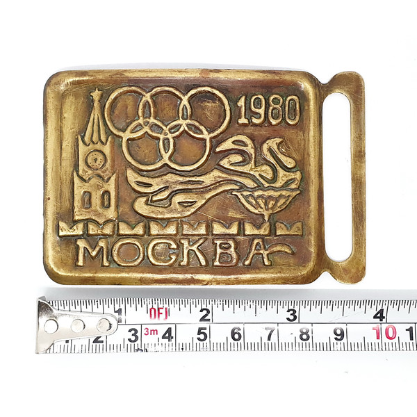 12 Vintage Belt Buckle USSR Olympic Games Moscow 1980.jpg