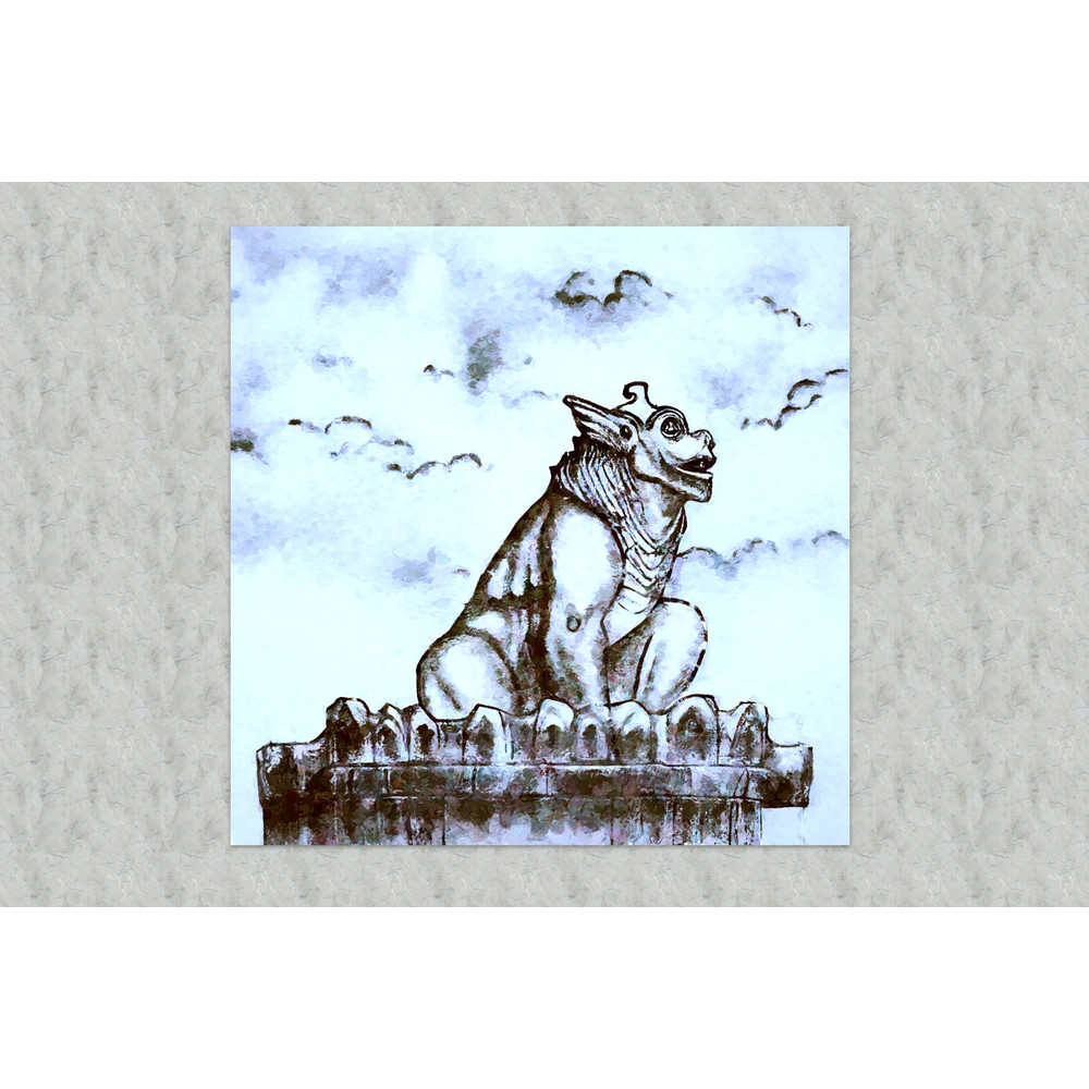 Gargoyle sitting on ancient castle.jpg