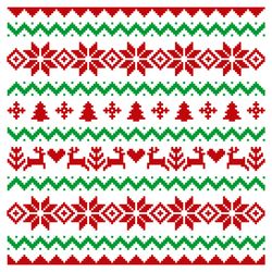 Ugly Christmas Sweater Design SVG, Ugly Christmas Ornament SVG, Nordic Pattern-2. SVG, DXF, EPS, PNG files