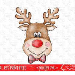Christmas Reindeer Boy Sublimation PNG Design