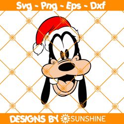 Goofy Santa Hat Svg, Disney Christmas Svg, Goofy Disney Svg, Holiday Svg, Gift for Kid Svg, File for Cricut