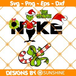 The Grinch x Nike Svg, Merry Christmas Svg, Nike x Grinch Christmas Svg, The Grinch Svg, Christmas Svg, File for Cricut