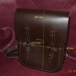 leather backpack/backpack/handmade/brown backpack