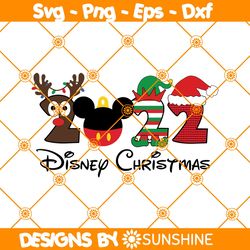 2022 Disney Christmas Svg, Mickey Christmas Svg, Merry Xmas Svg, Disney Christmas Svg, Disney Vacation Svg