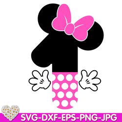Mouse Number One Cute mouse Birthday Oh Toodles Girls number one digital design Cricut svg dxf eps png ipg pdf cut file