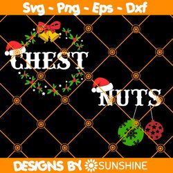 Chest Nuts Svg, Christmas Couple Shirts Svg, Funny Christmas Svg, Christmas Svg, File For Cricut